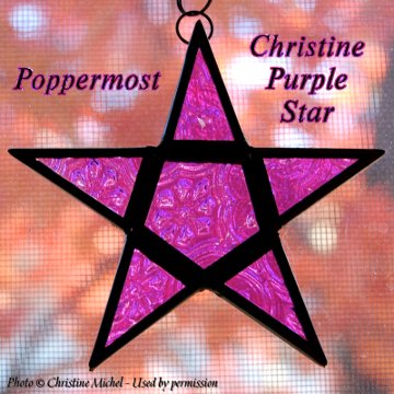 Poppermost "Christine Purple Star" cover art - photo  Christine Michel