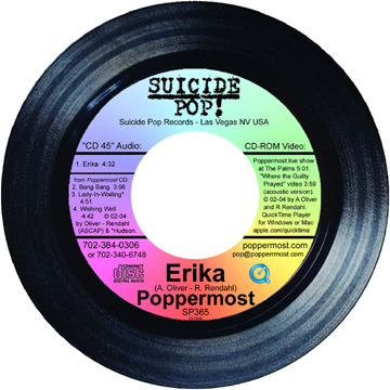Poppermost "Erika CD-45" single label art